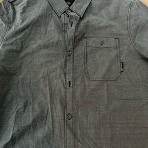 Fox Charcoal Casual Button-Down Shirt